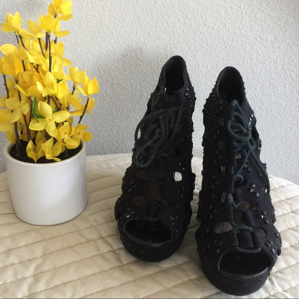 Gianni Bini Georgina black platform